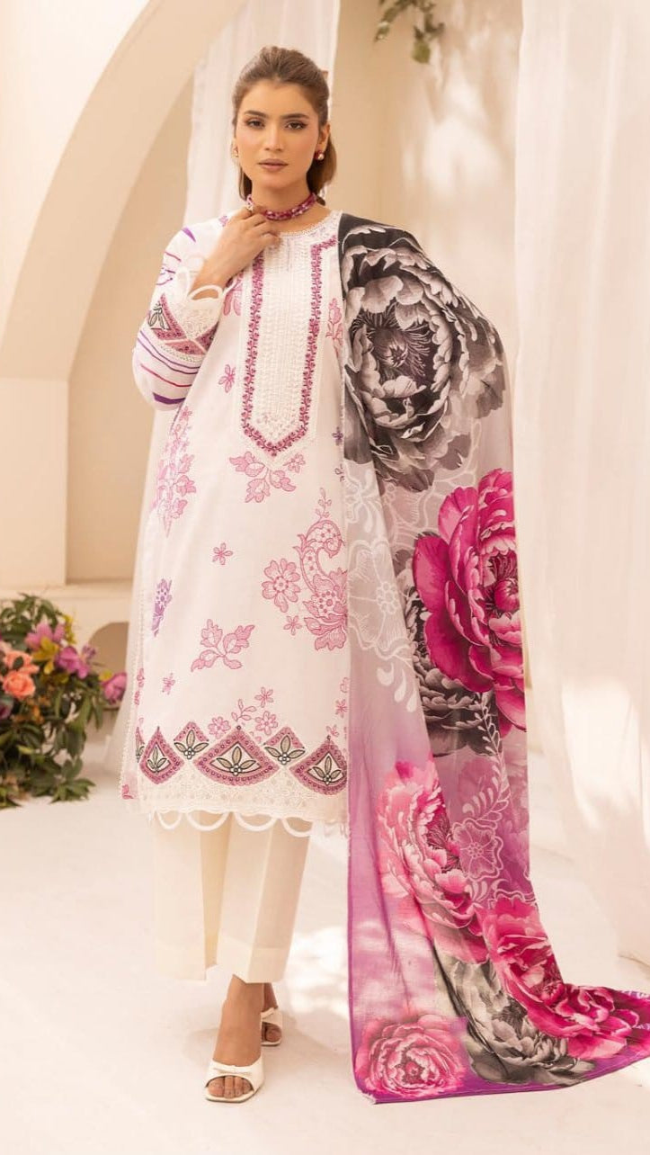 Embroidered Lawn 3-Piece unstitched