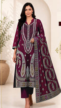 Embroidered lawn 3-Piece unstitched