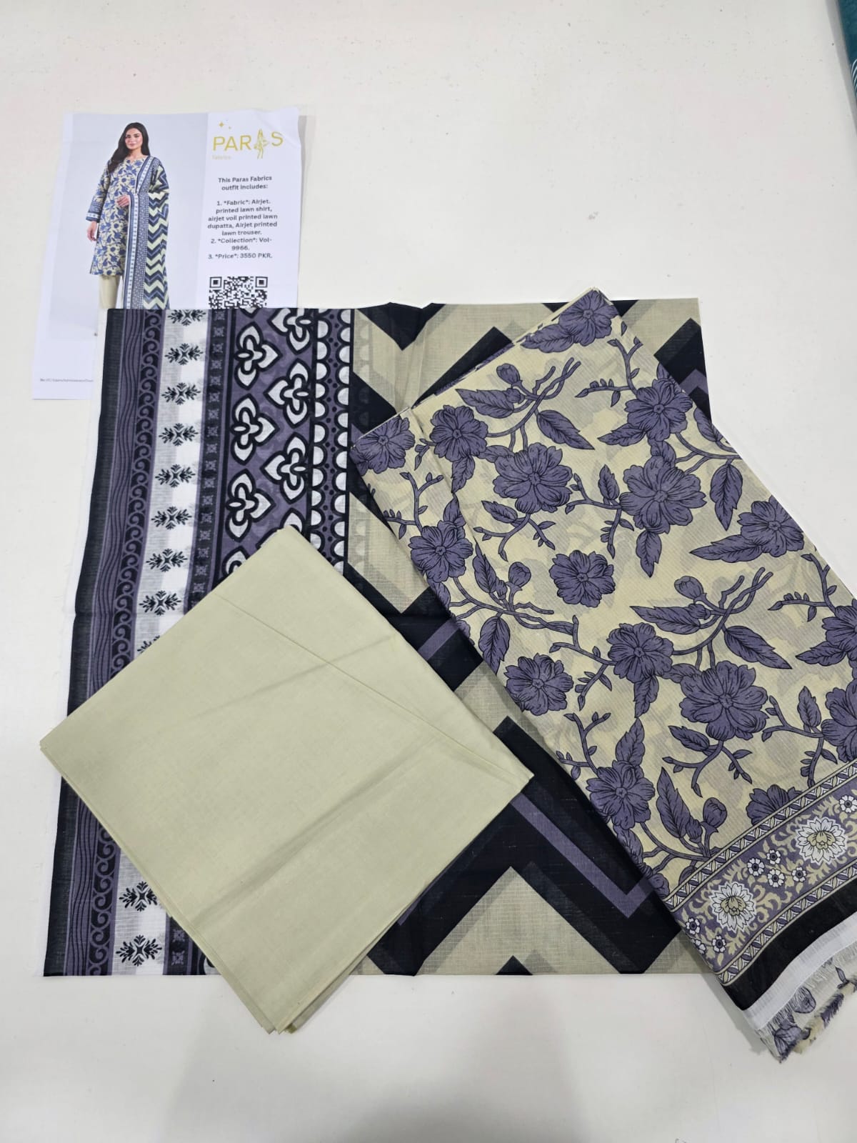 Printed Lawn 3-Piece unstitched