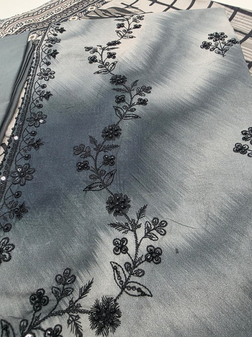 CUT DANA EMBROIDERY (COAL) Lawn 3-PC