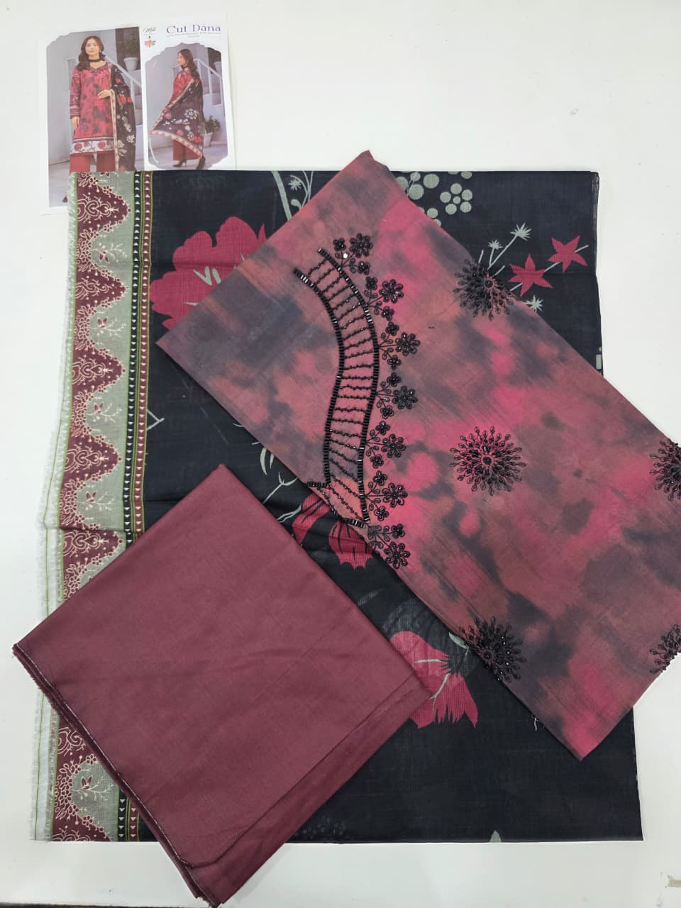 Print Embroidery Lawn 3-Piece unstitched