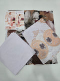 WHITE DAISY Embroidered lawn 3-Piece unstitched