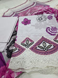WHITE DAISY Embroidered Lawn 3-Piece unstitched