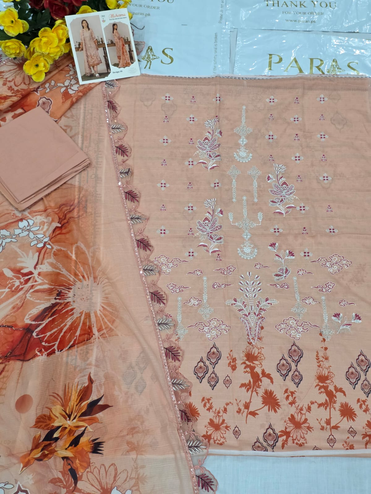 Embroidered Printed Lawn 3-Piece unstitched