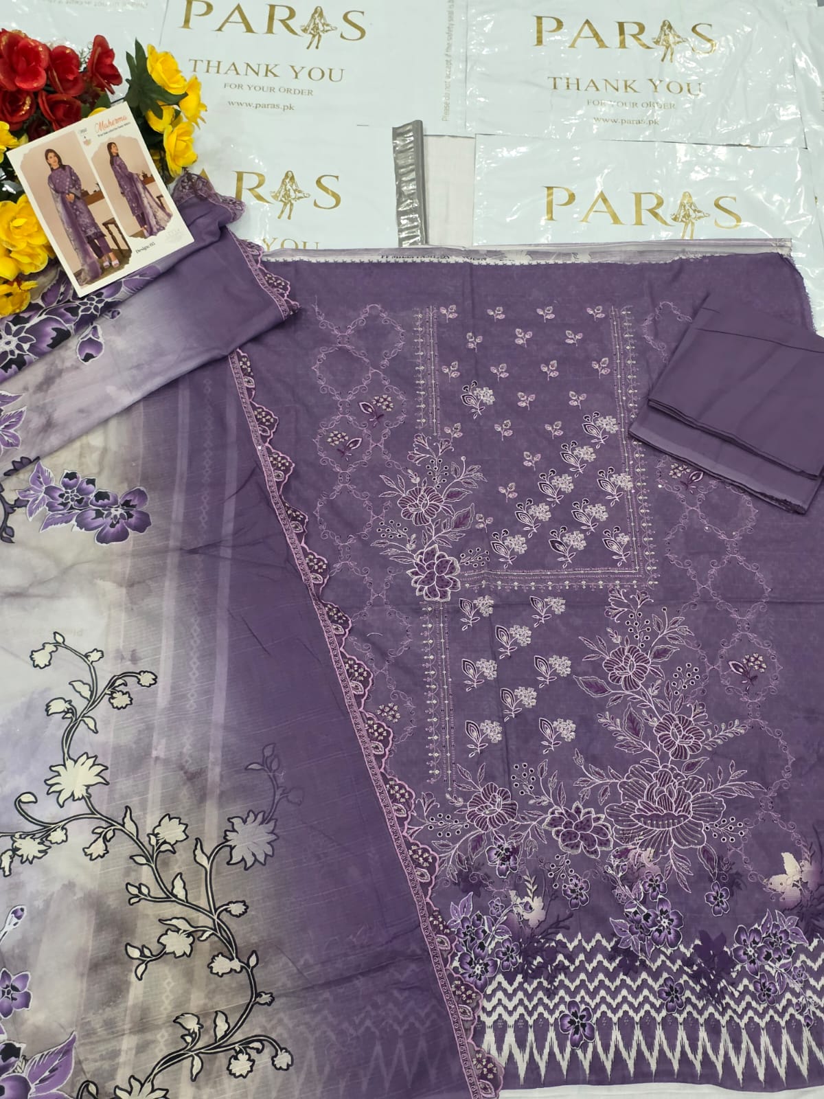 Embroidered Printed Lawn 3-Piece unstitched