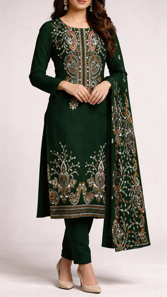 Embroidered Lawn 3-piece unstitched