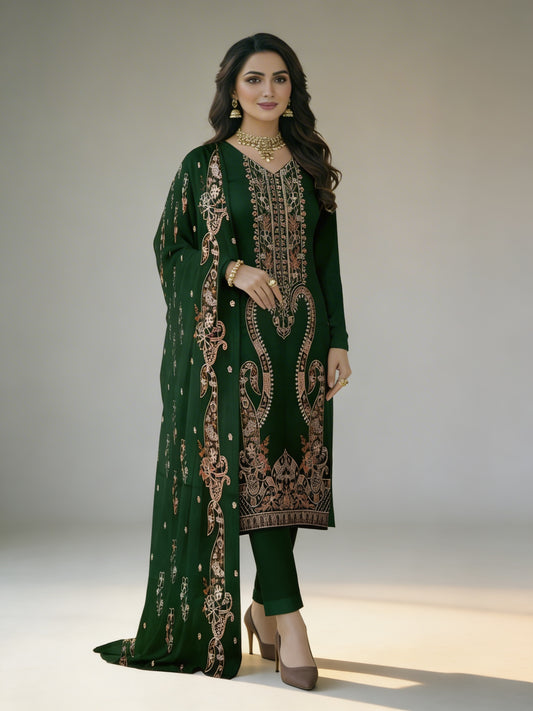 Embroidered Lawn 3-piece unstitched