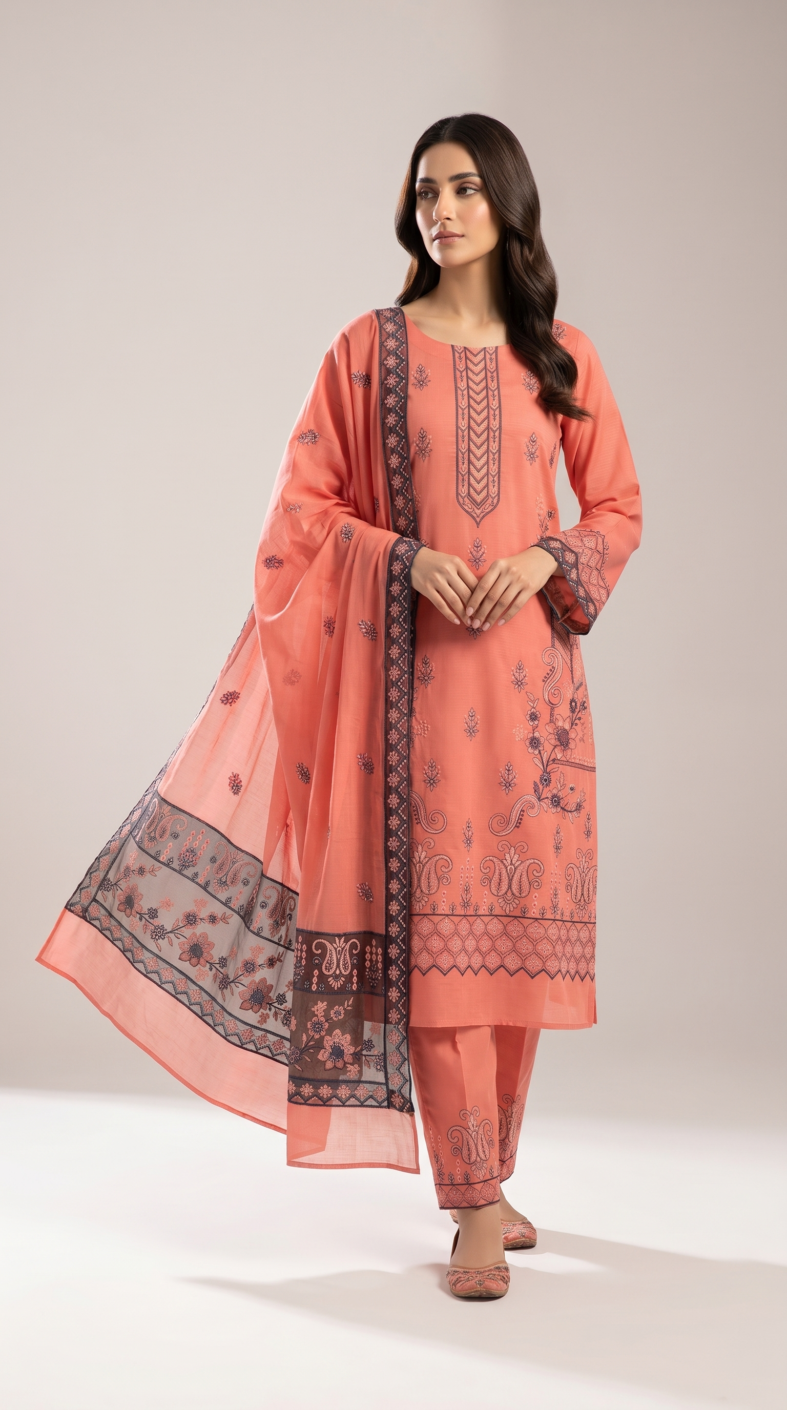 Embroidered Lawn 3-Piece unstitched