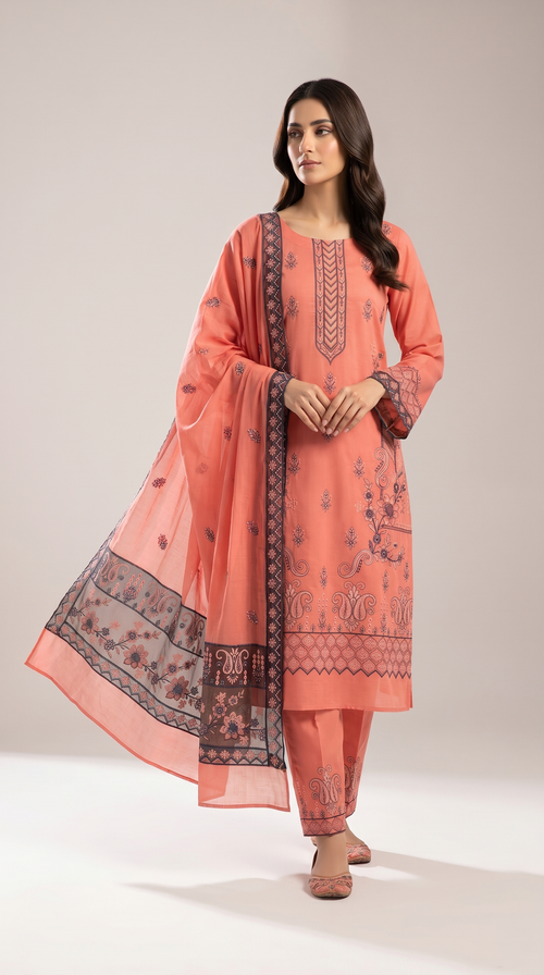Embroidered Lawn 3-Piece unstitched
