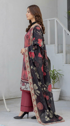 Print Embroidery Lawn 3-Piece unstitched