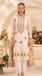 Embroidered lawn 3-Piece unstitched