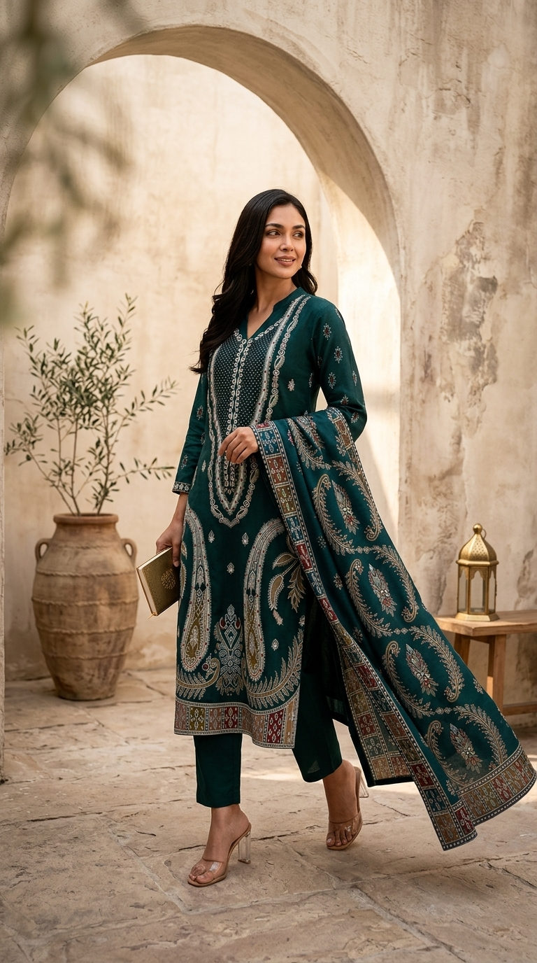 Embroidered Lawn 3-Piece unstitched