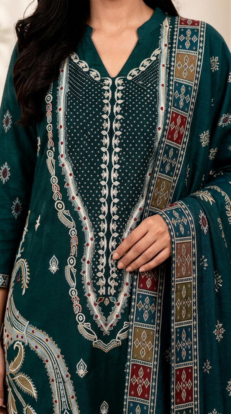 Embroidered Lawn 3-Piece unstitched