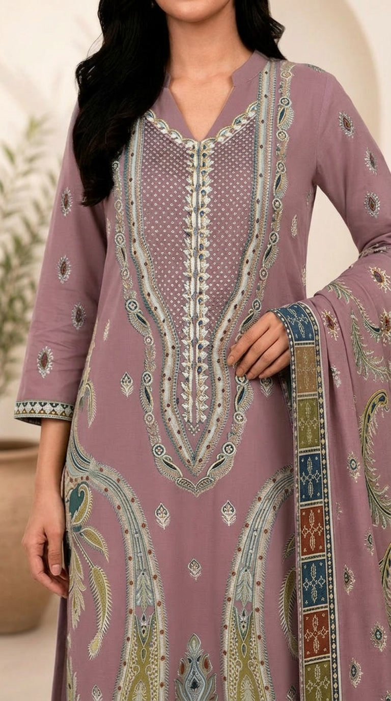 Embroidered Lawn 3-Piece unstitched