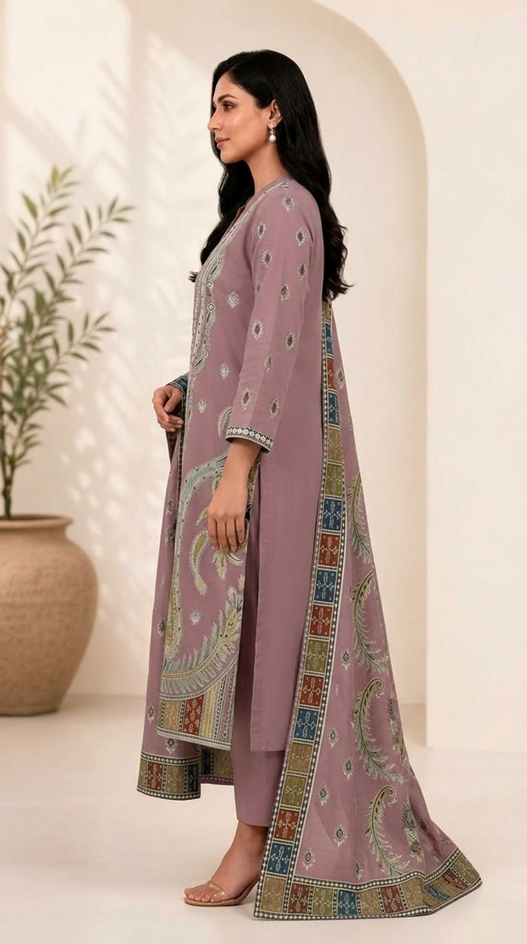 Embroidered Lawn 3-Piece unstitched