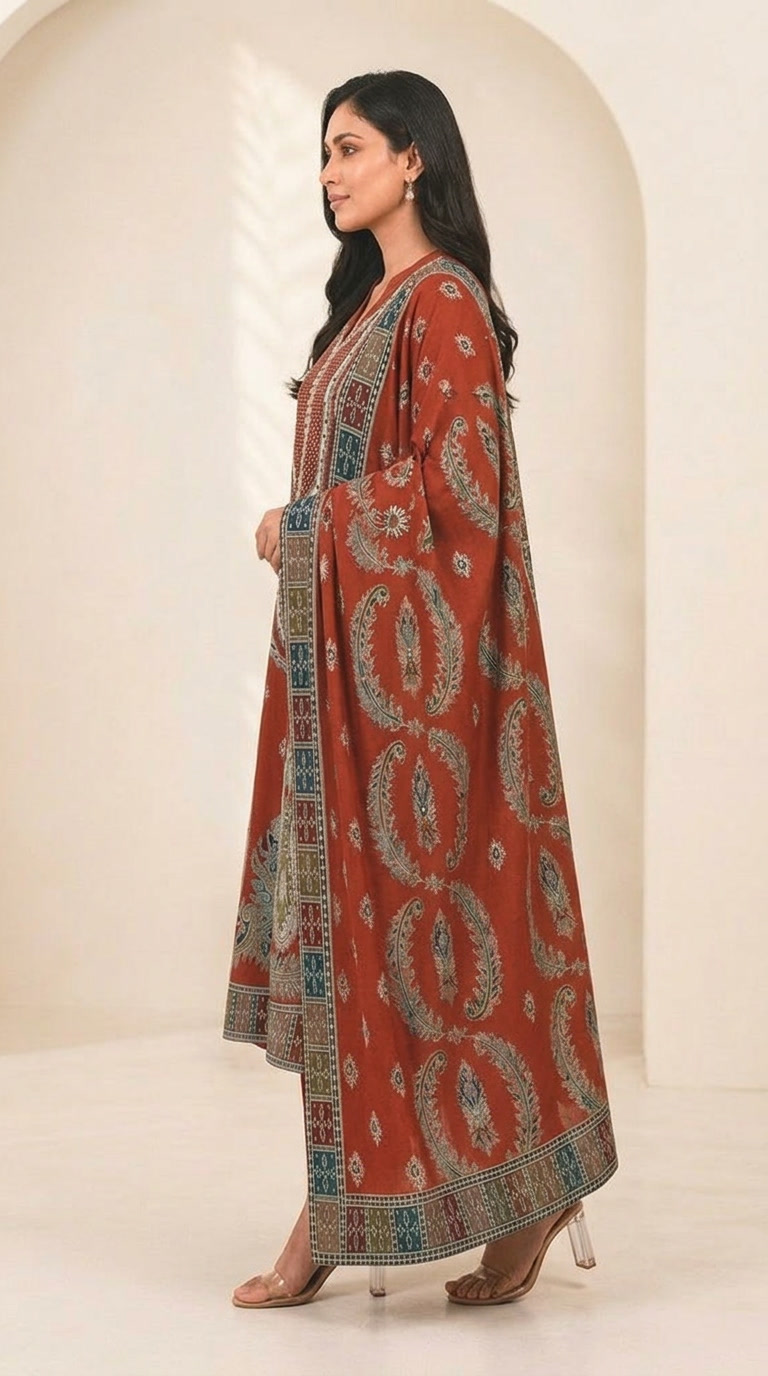 Embroidered Lawn 3-Piece unstitched
