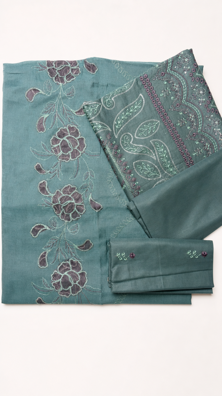 Embroidered Lawn 3-pcs unstitched