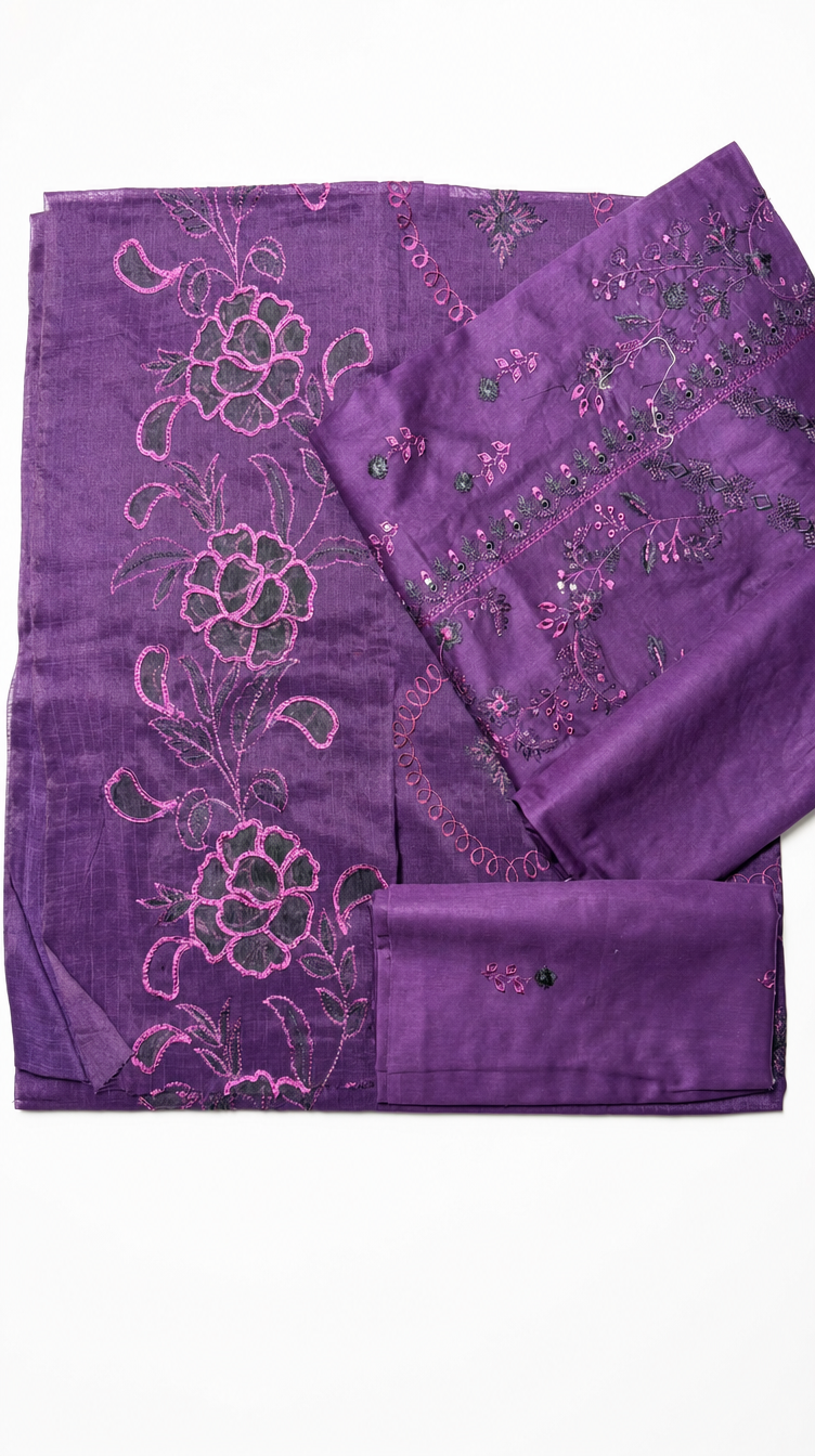 Embroidered Lawn 3-pcs unstitched