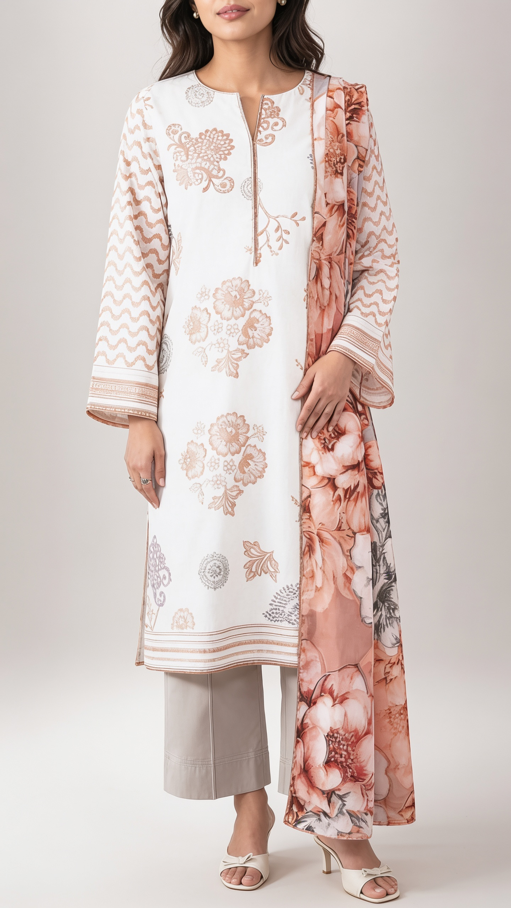 Printed Lawn 3-pcs unstitched